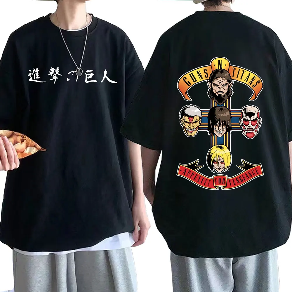 

Anime Attack on Titan Men Women T-shirt Levi Ackerman Eren Jaeger Mikasa·Ackerman Graphic Summer Harajuku Short Sleeve Tshirt