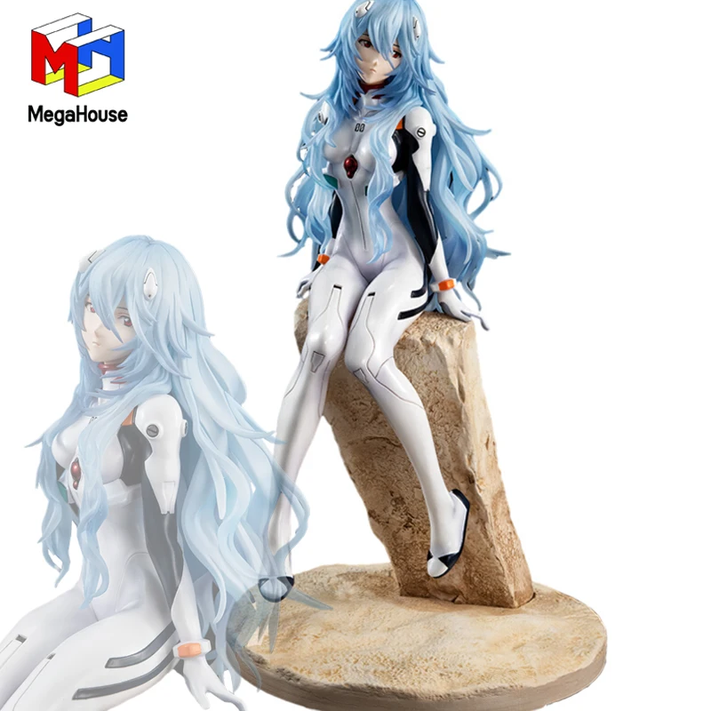 

Фигурка героя Megahouse Eva, фигурка из ПВХ с длинными волосами 22 см, неоновый бытие, Евангелион, подарок для мальчиков, оригинал