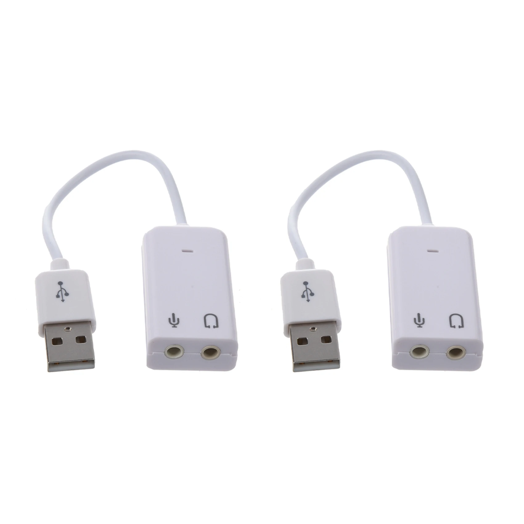 

2 шт., USB-адаптер для микрофона и наушников