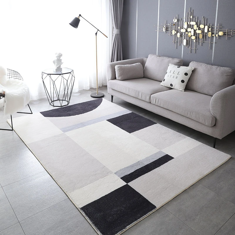 

Modern Living Room Sofa Coffee Table Rugs Light Luxury Room Decoration Carpets Large Area Bedroom Carpet Simple Study Lounge Rug