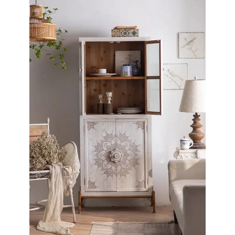 Светильник роскошный домашний резной ясень из массива дерева винный дисплей cFrench