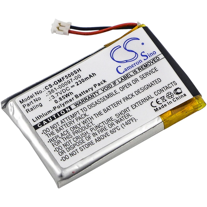 

CS 230mAh / 0.85Wh battery for Garmin Approach S60, Fenix 5 361-00097-00