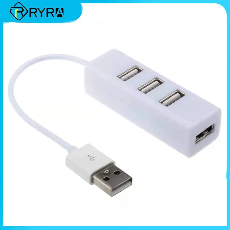 

RYRA Small USB Hub 4 Ports Adapter Multifunctional Expander USB C Mini Splitter For Laptop Computer Portable Office Accessories