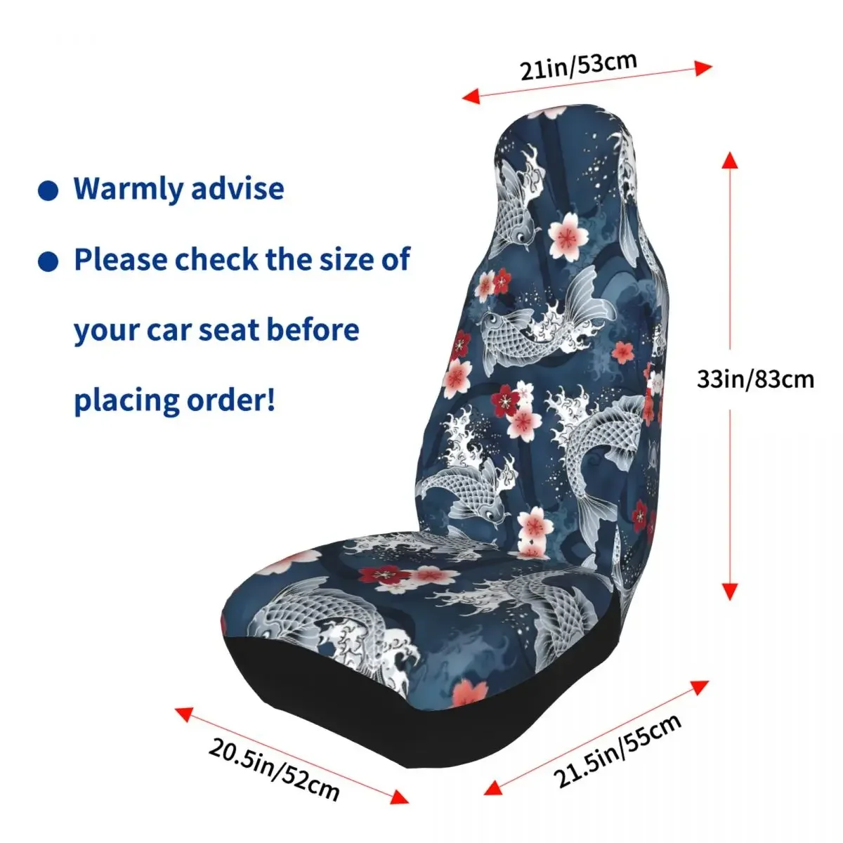 Koi Sakura Blossom универсальный чехол для автомобильных сидений внедорожник всех видов