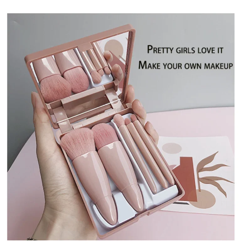 5 шт. набор кистей для макияжа дорожного размера мини-кисти небольшой полный