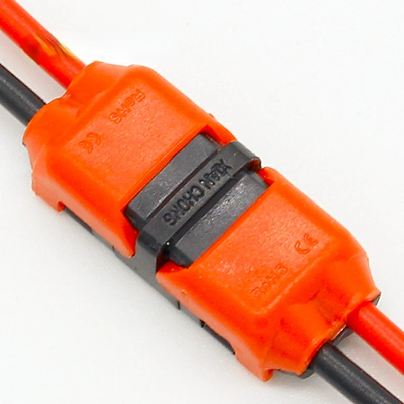 

5pcs 2p Spring Connector wire with no welding no screws Quick Connector cable clamp Terminal Block 2 Way Easy Fit for led strip