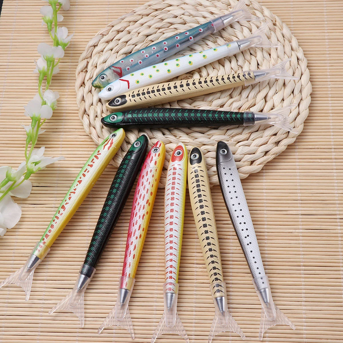 10 шт. ручка-рыба канцелярские принадлежности креативные шариковые ручки океан