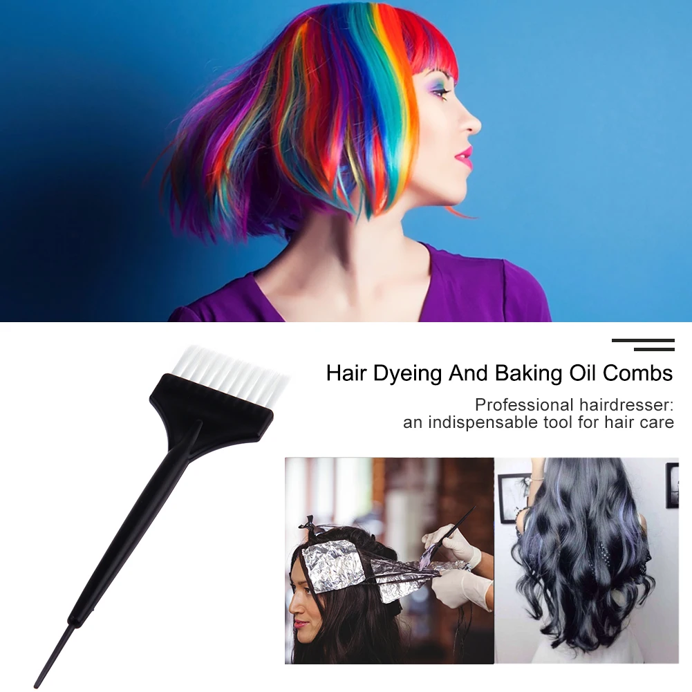 

Пластиковая Цветная щетка для волос, прочная моющаяся щетка для окрашивания волос, удобная портативная многофункциональная щетка для укла...