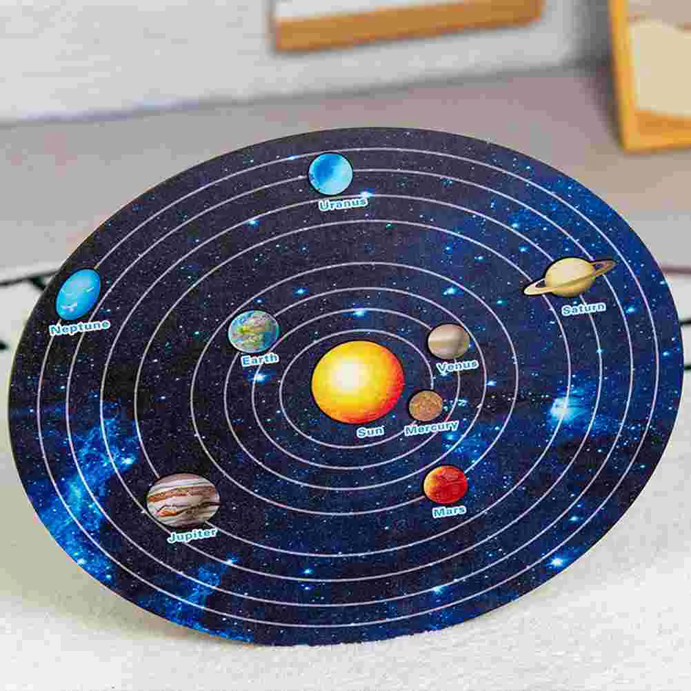 Space Puzzle Match Toy Space Toys Cognition Puzzle Block Planets Matching Puzzle Educational Toys