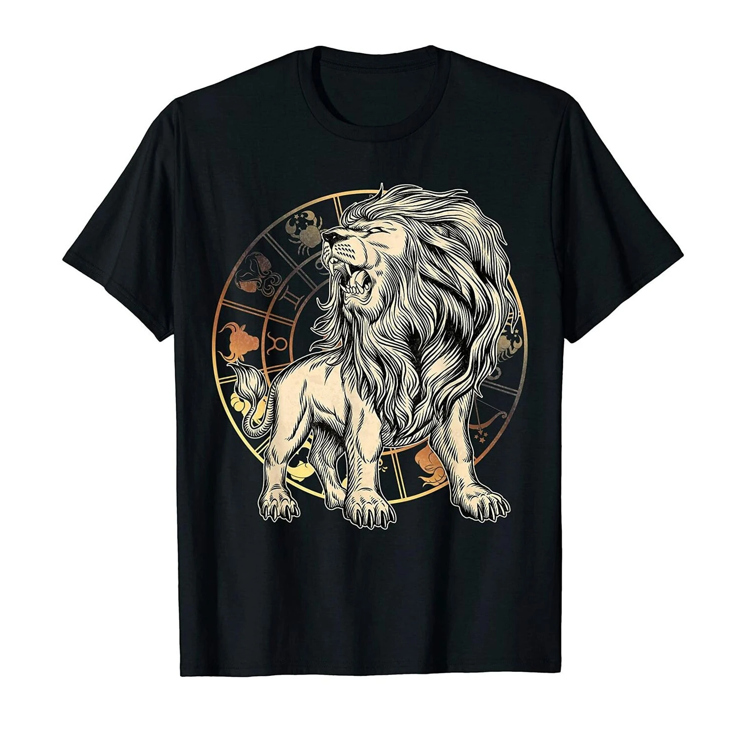 

Born In July-August Horoscope Zodiac Leo Birthday Gift T Shirt. 100% Cotton Short Sleeve O-Neck Casual T-shirt Loose Top S-3XL