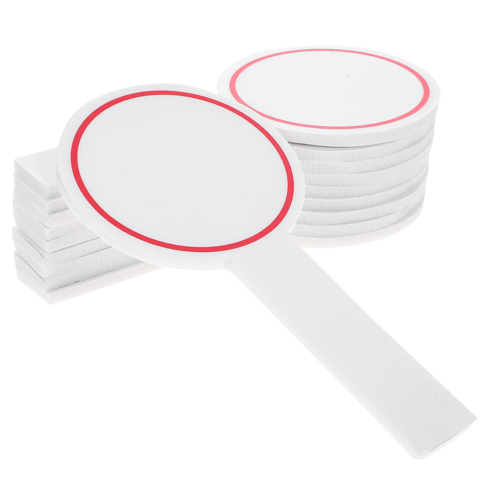 20 шт. портативное белое доска многоразовое весло для ответов записываемое табло