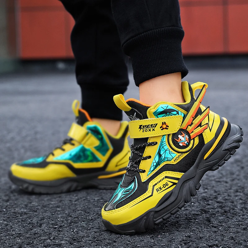 Brand Kids Sneakers Outdoor Running Shoes Boys Girls Comfortable Sport Shoes Autumn Winter Children Gym Shoes Antislip Trainers