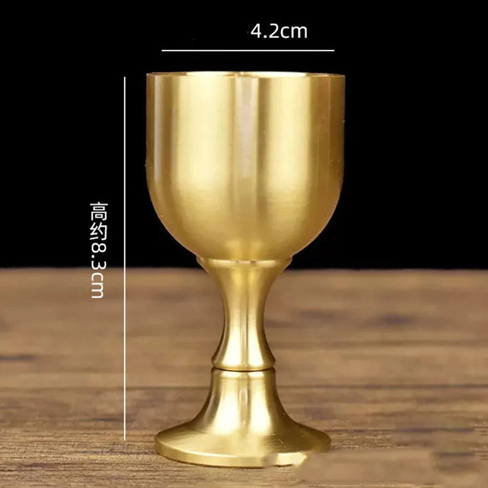 Винтажный латунный бокал для вина стакан питья чашка вечеринки бара 15 мл 30 с