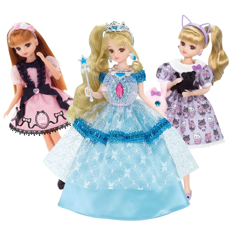 

In Stock Takara Tomy Girl Doll Play House Dress Up Toy Lika Simulation Lika Lijia Princess Gift