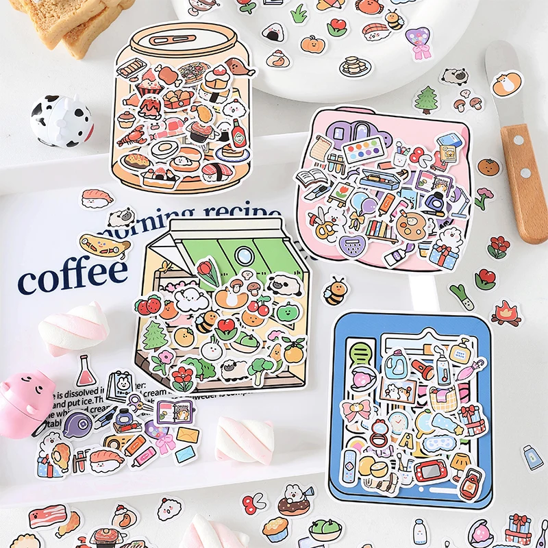 

100 Pcs Cartoon Sticker life Little things Cute sticker Diy Diary Planner Decor Sticker Album Scrapbooking Kawaii Stationery