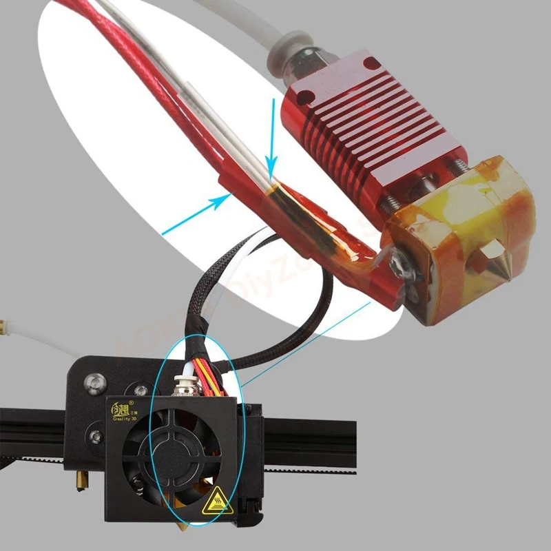 5 шт. 24 в 40 Вт 1 метр нагревательный картридж 620 керамический Hotend для Ender 3 Prusa i3 Mega Anet