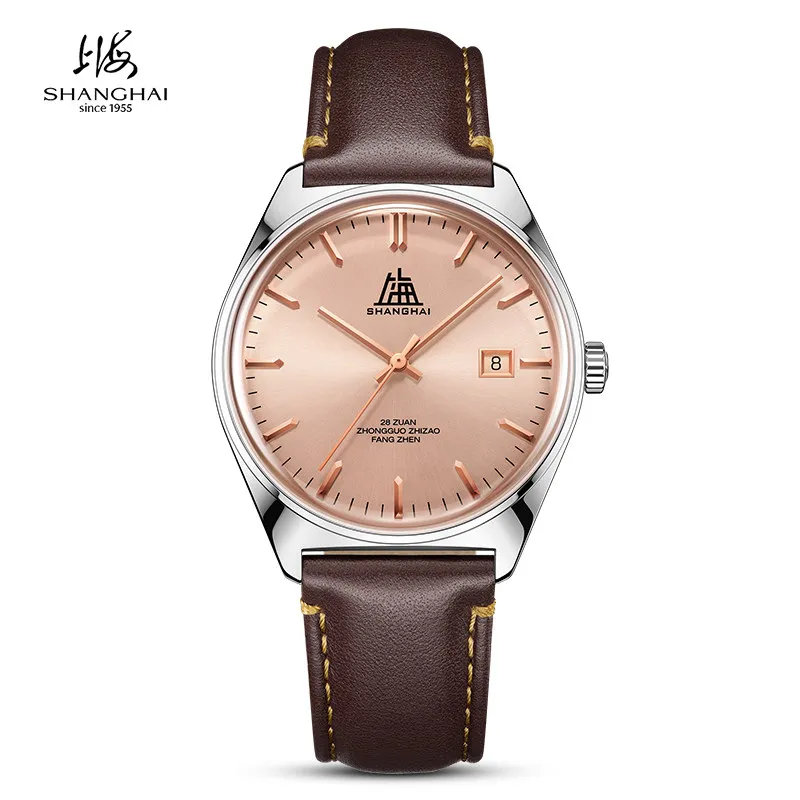 Магазин часов Magic City Watch Store Shanghai Watch, мужские часы серии Tribute с ремешком из натуральной кожи, механические часы 7120 Repeat (art.: 3920db6b409c4) - 3920db6b409c4