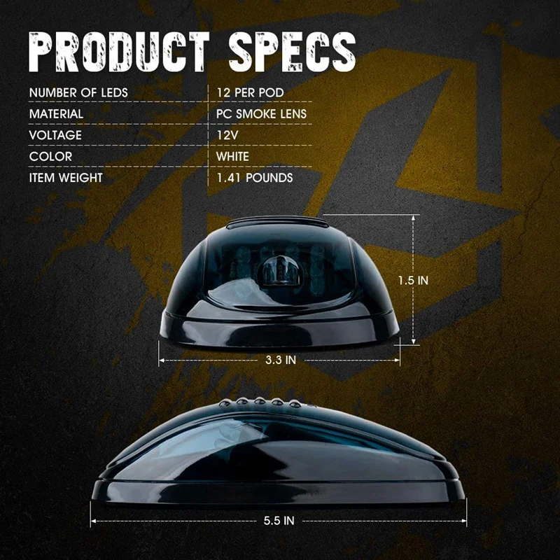 12 _ маркер на крышу кабины габаритные особенности для Ford Dodge Ram Toyota Trucks SUV POV Pickup