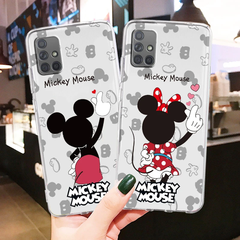 

Disney Mickey Minnie Couple For Samsung A81 A72 A71 A53 A52 A51 A42 A32 A23 A22 A21S A13 A12 A03 A02 Transparent Phone Case