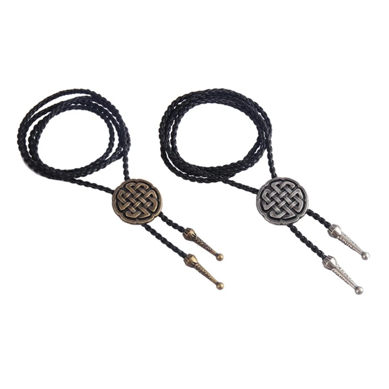 Западный галстук-боло ожерелье кельтский узел Морансе западный ковбойский