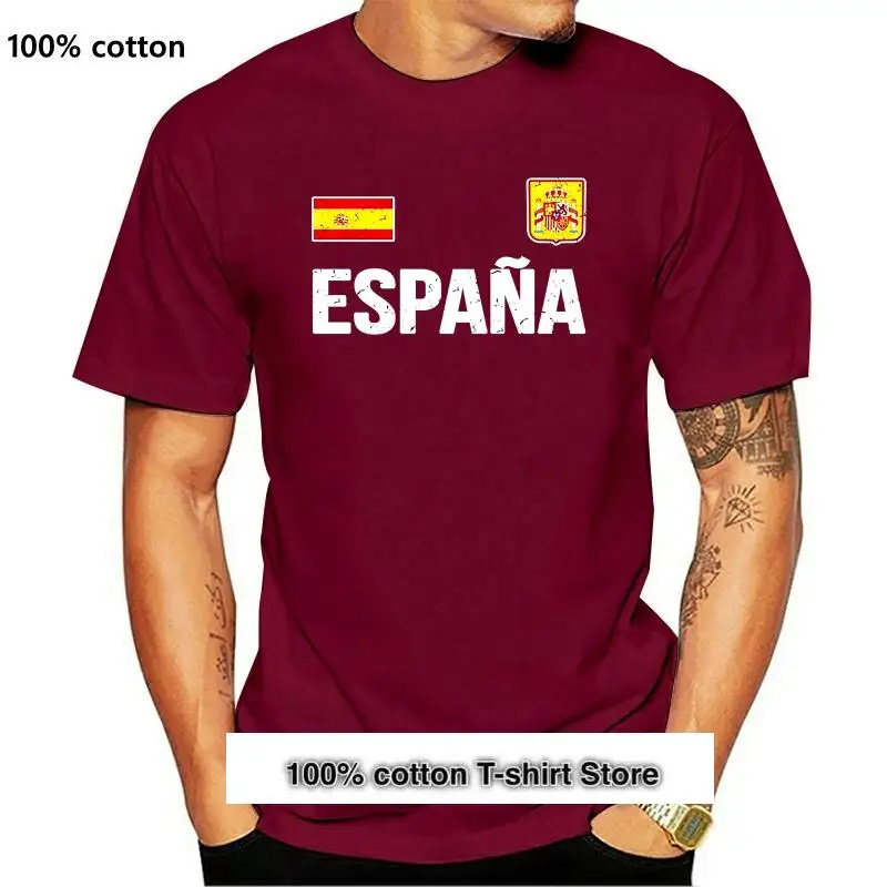 

Camiseta fresca de España, camiseta de fútbol español, camiseta divertida de estilo de España, 2021