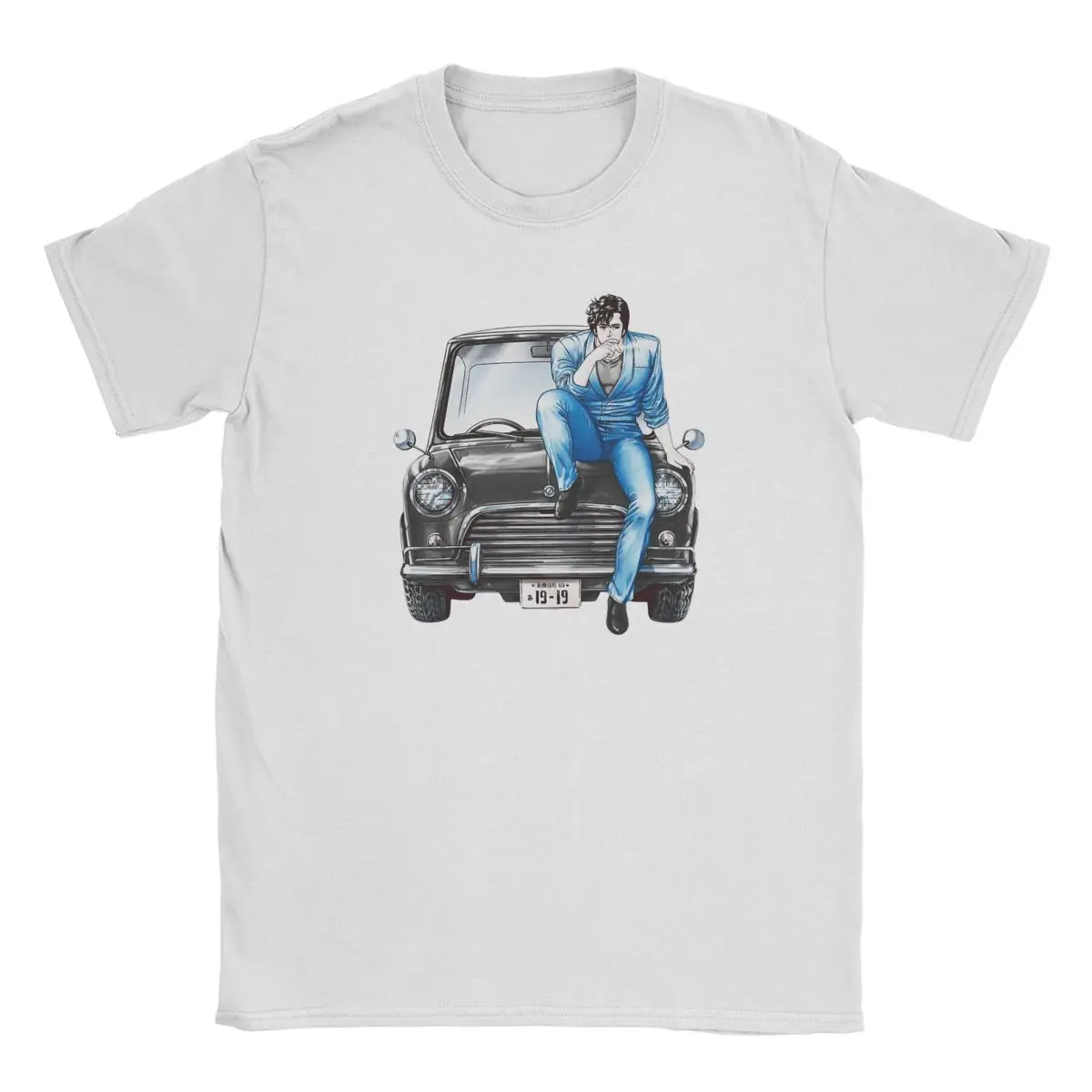 Футболка мужская с круглым вырезом из чистого хлопка коротким рукавом