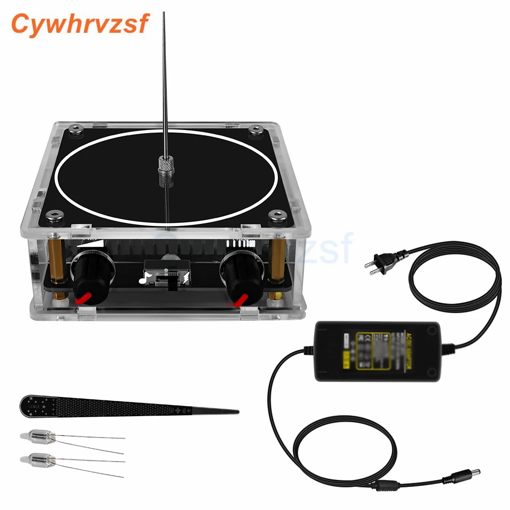 

Bluetooth-compatible Music Tesla Coil AC110-240V 120W Palm Tesla Coil 10CM High Frequency Voltage Pulse Electric Arc Generator