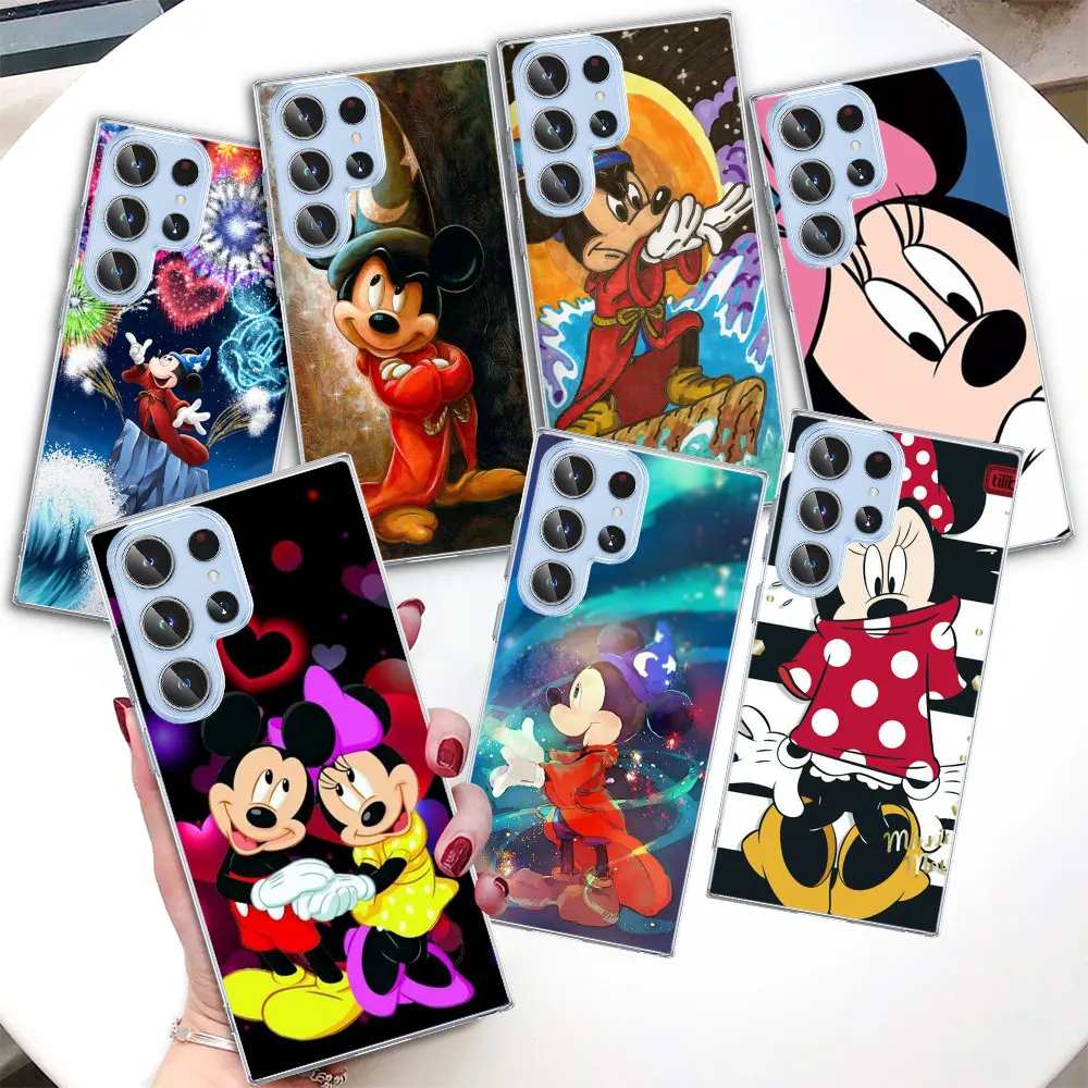 

Mickey Minnie Mouse for Samsung Galaxy S23 S22 Ultra S10e Case S21 S20 FE S10 5G S9 S8 Plus S7 Edge Clear Soft Phone Cover Funda