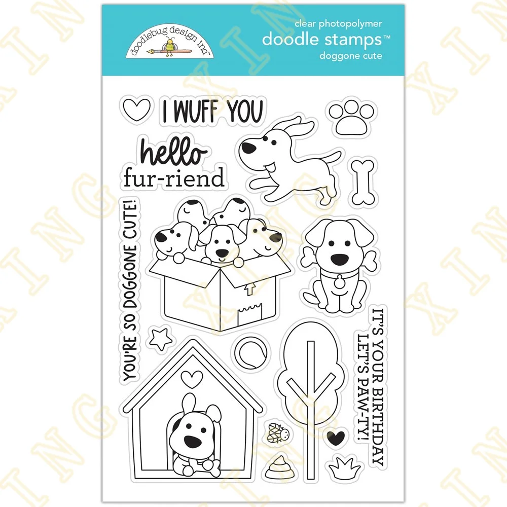 

Doggone Cute Metal Cutting Dies Clear Stamps Scrapbook Diary Secoration Embossing Stencil Template DIY Greeting Card Handmade