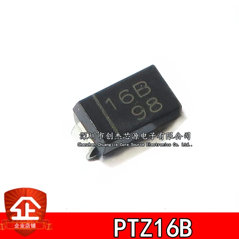 10 шт. новая и оригинальная PTZ16B трафаретная печать: 16B SMA DO214AC 16 В стабилитрон PTZ16B SMA DO214AC 16B 10 шт. новая и оригинальная PTZ16B трафаретная печать: 16B SMA DO214AC 16 В стабилитрон PTZ16B SMA DO214AC 16B