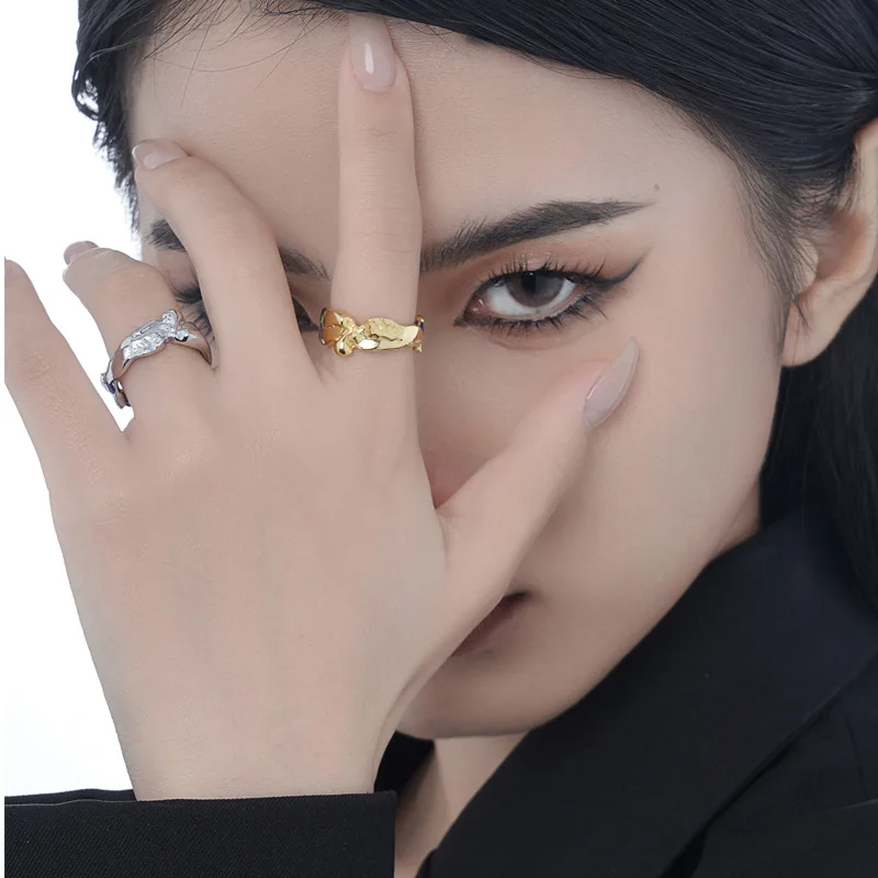 

Uglyless уникальные нестандартные зеркальные серебряные кольца для девушек, женское Настоящее серебро 925 пробы, ювелирные изделия, Синие Брилл...