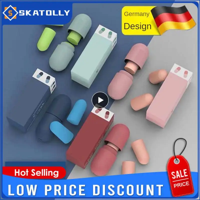 

Soft Slow Mute Sleeping Rebound Soundproof Ear Plugs Anti-noise
