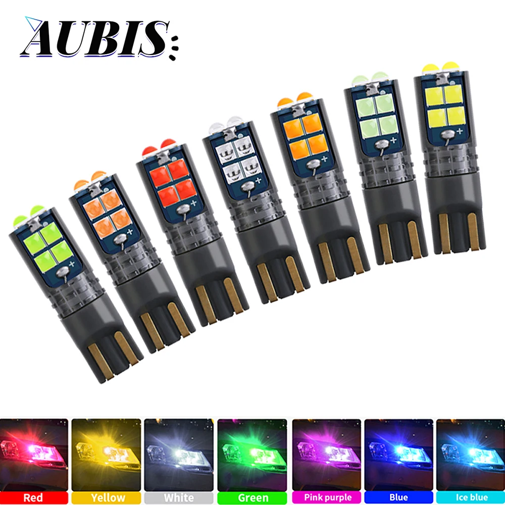 

T10 W5W светодиодные супер яркие Canbus 3D светодиодный ные лампы 194 168 10SMD автомобильная парковочная лампа задний фонарь s 12 В Белый Синий Красный я...