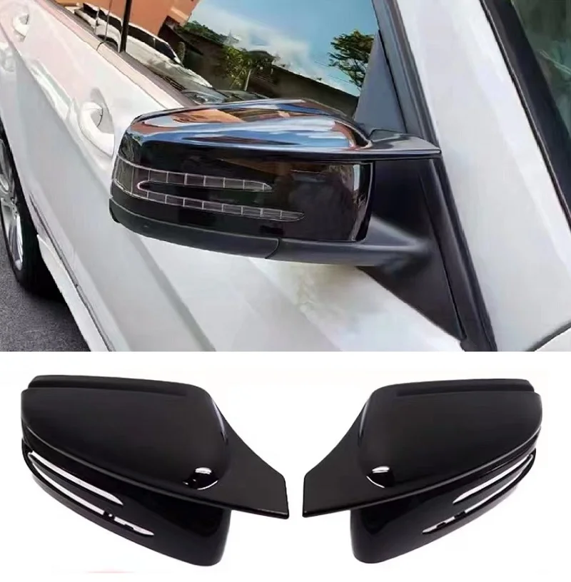 

M Look Rearview side Mirror cover caps Replacement For Mercedes Benz W176 W246 W204 W212 W221 C117 X204 X156
