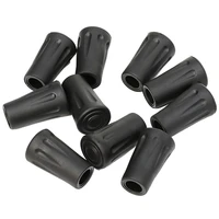 rubber tips 10 pieces 11mm for trekking stick cover head protective tips crutch rubber head cane accessories
