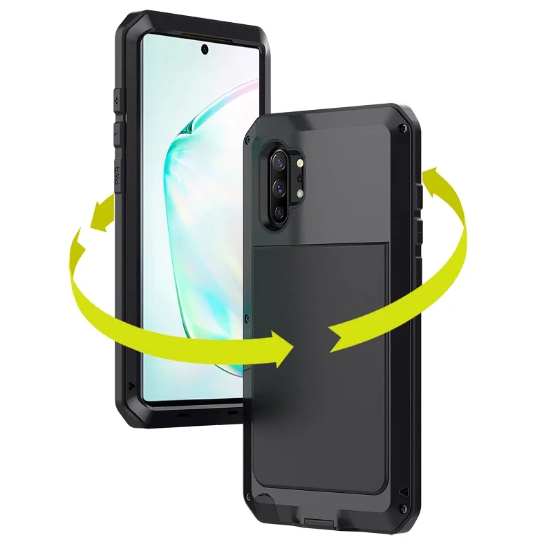 

Бронированный чехол с полной защитой 360 градусов для Samsung Galaxy S20 Ultra note 10 plus, металлический чехол для samsung S10 Plus S10e, противоударный чехол