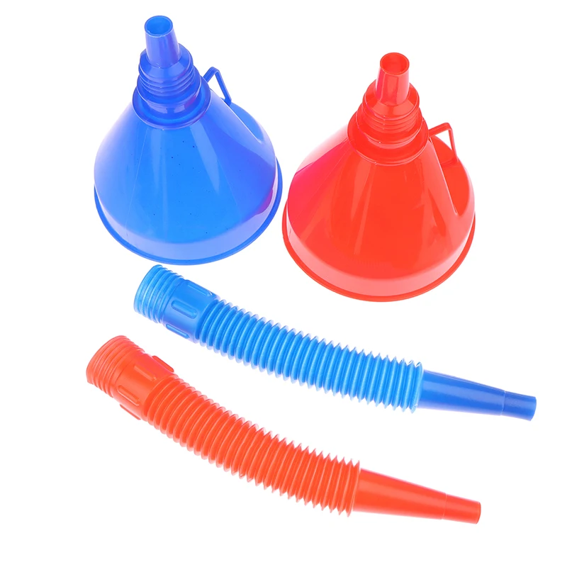 

Красная/синяя Автомобильная Воронка с длинным стержнем, инструменты для розлива бензинового масла и топлива, воронка против разбрызгивания, инструменты для заправки мотоцикла, автомобильные аксессуары