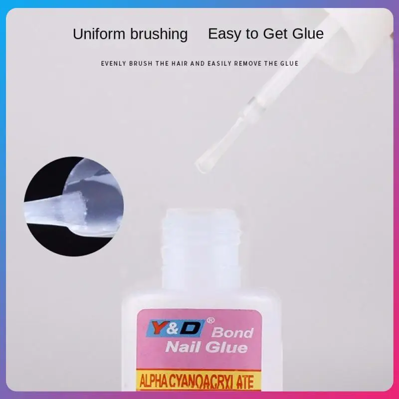 No Side Effects Nail Art Gel Brute Force Nail Glue Nail Glue With Brush Head Sticky Glue Tool High Quality Adhesive Material