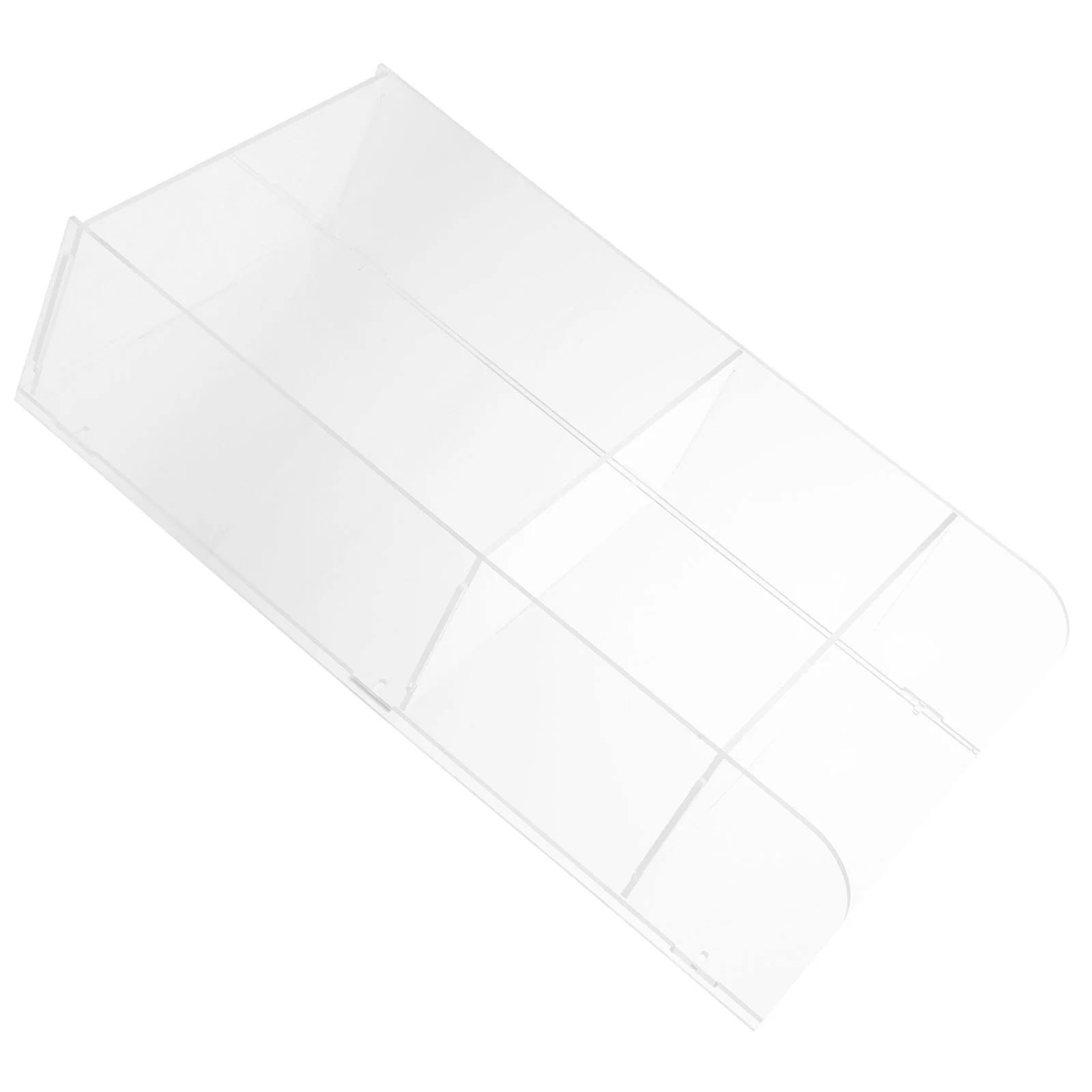 

Transparent Acrylic Storage Box Clear Organizer Lipstick Desk Top Shelf Stand