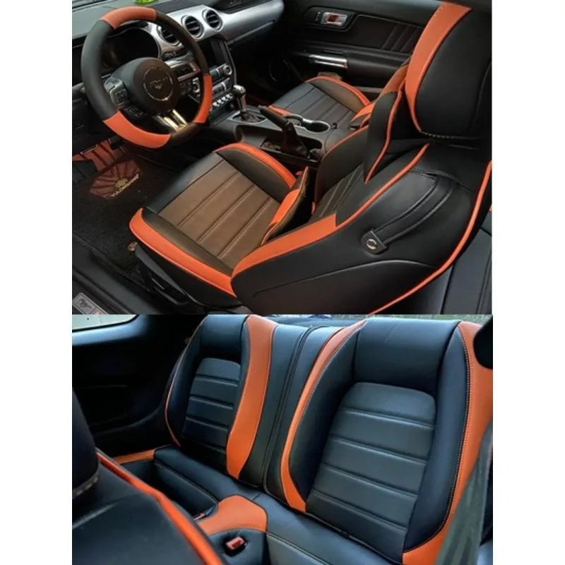 Чехлы на сиденья автомобиля из перфорированной кожи для Ford f150 2023-2015 Chevrolet Camaro