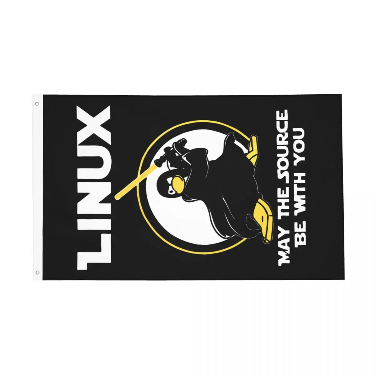 Флаг Linux баннер с 2 кольцами Пингвин программируемый ботанический Декор 60x90 90x150 см