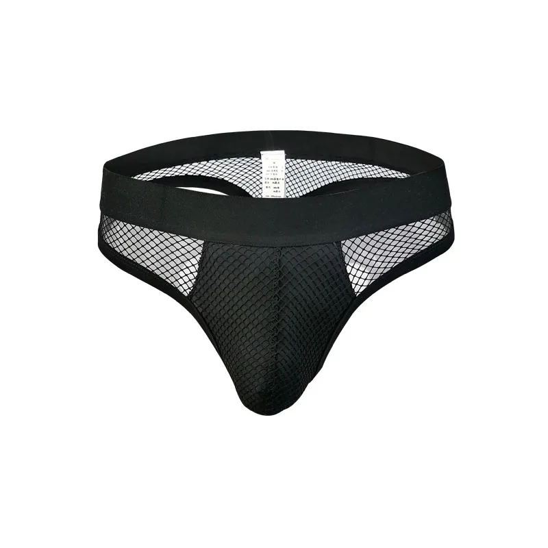 

Men Transparent Underwear Fishnet Breathable Men's Lingerie T-back Thongs G-strings Jockstrap Sissy Tangas Thongs