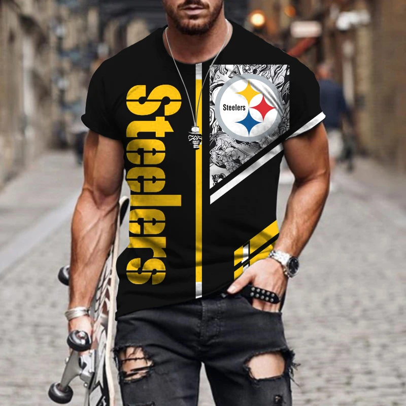 

Summer 2022 Fashion Short Sleeve Men's T-Shirts Round Neck Colorful Print Pattern Tops Retro Trend Sports Casual Wear