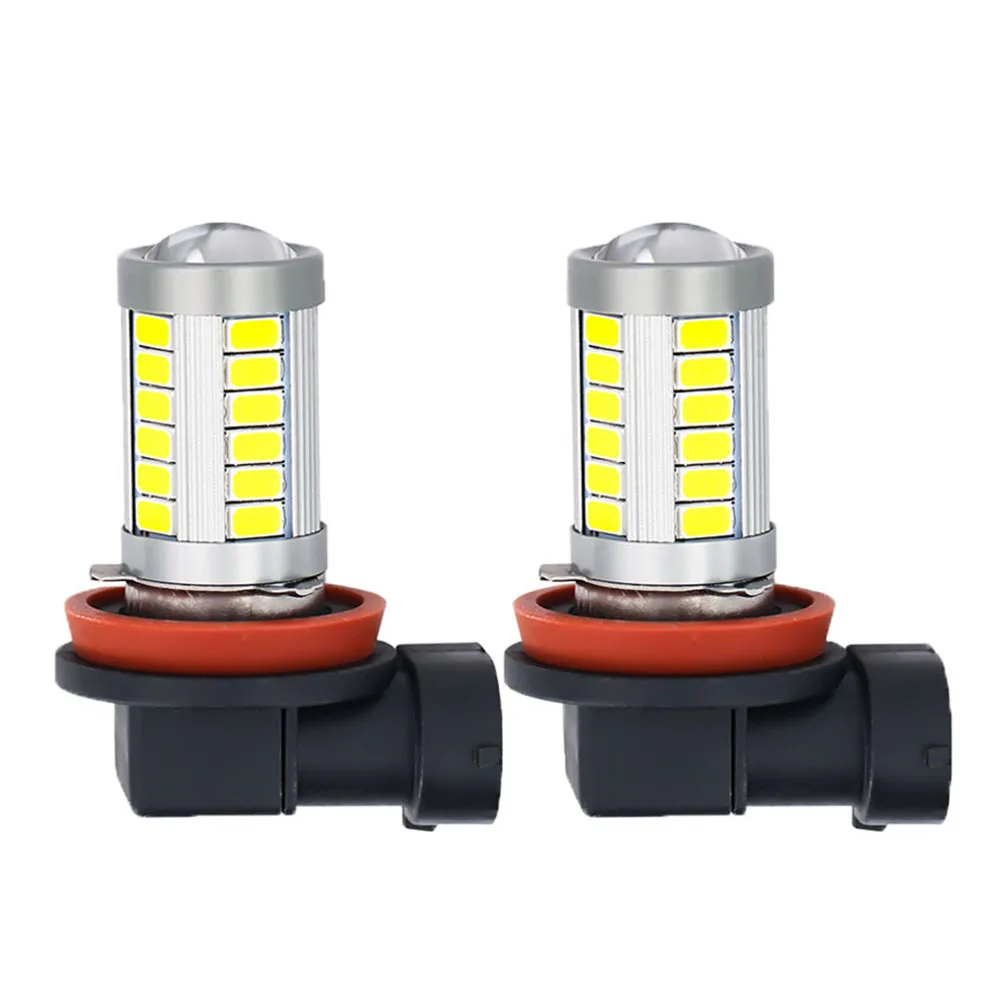 2 шт. H8 H11 Led H16(JP) HB4 9006 HB3 9005 противотуманные светильник ры 5630 33SMD 6000K белые