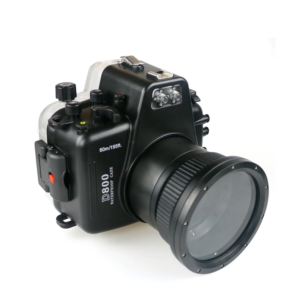 Водонепроницаемый корпус камеры для подводного плавания Nikon D800 105 мм сумка