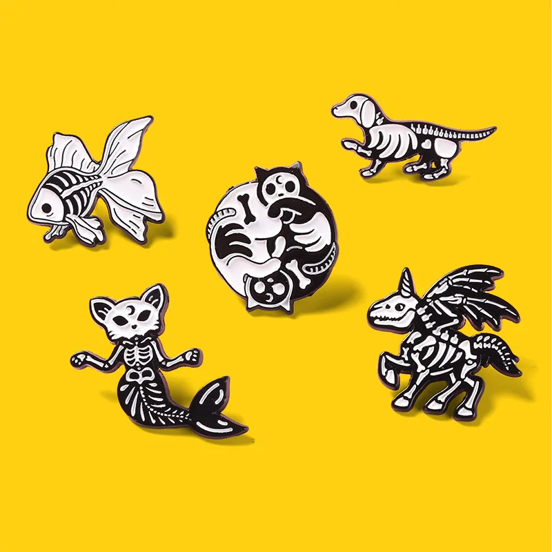 

Broche Lapel Pins For Backpacks Enamel Pin Unicorn Skull Mermaid Brooch For Clothes Pines Badges On Backpack Brooches For Women
