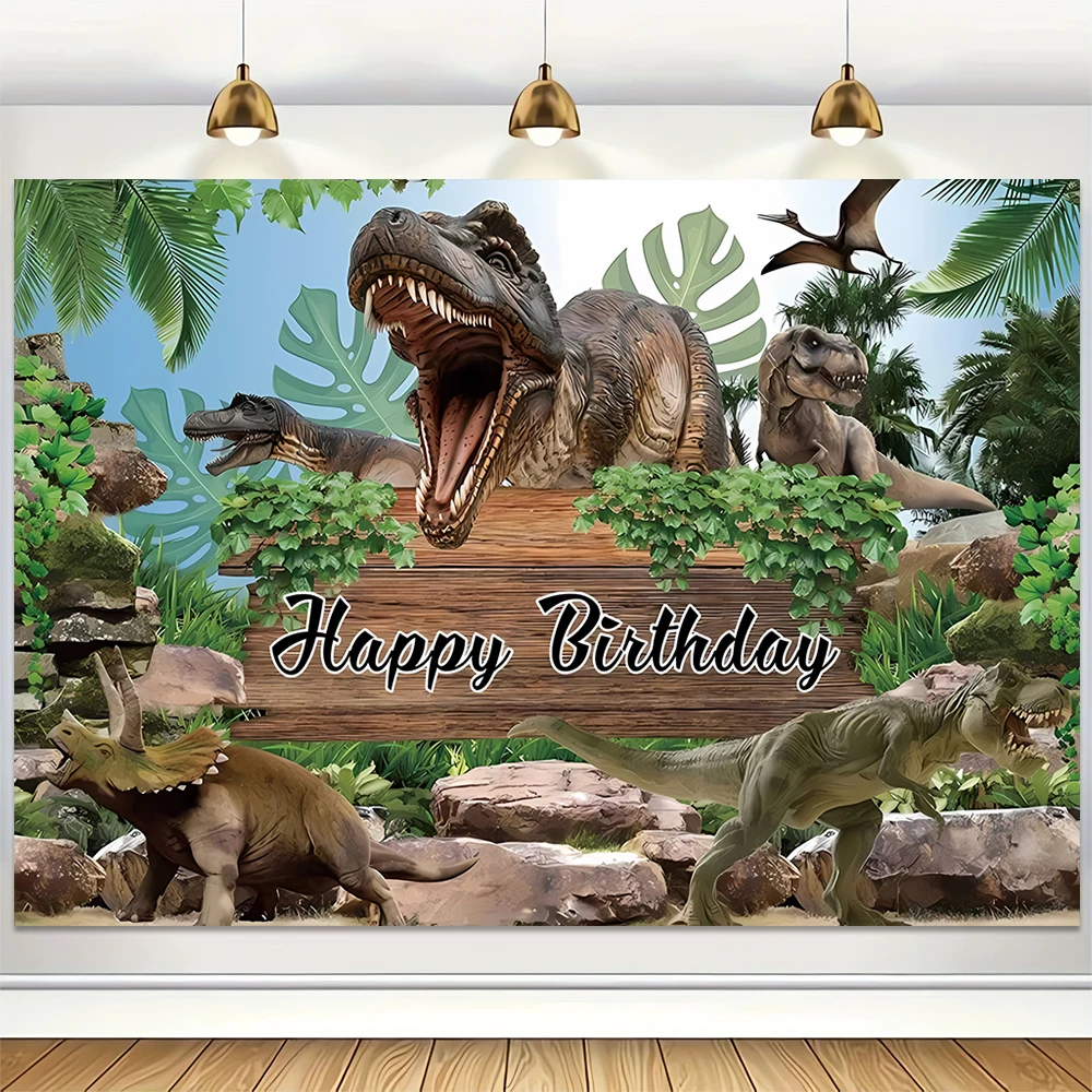 Виниловый Фон С Изображением Динозавра Мир Юрского Периода Для Фотосессии