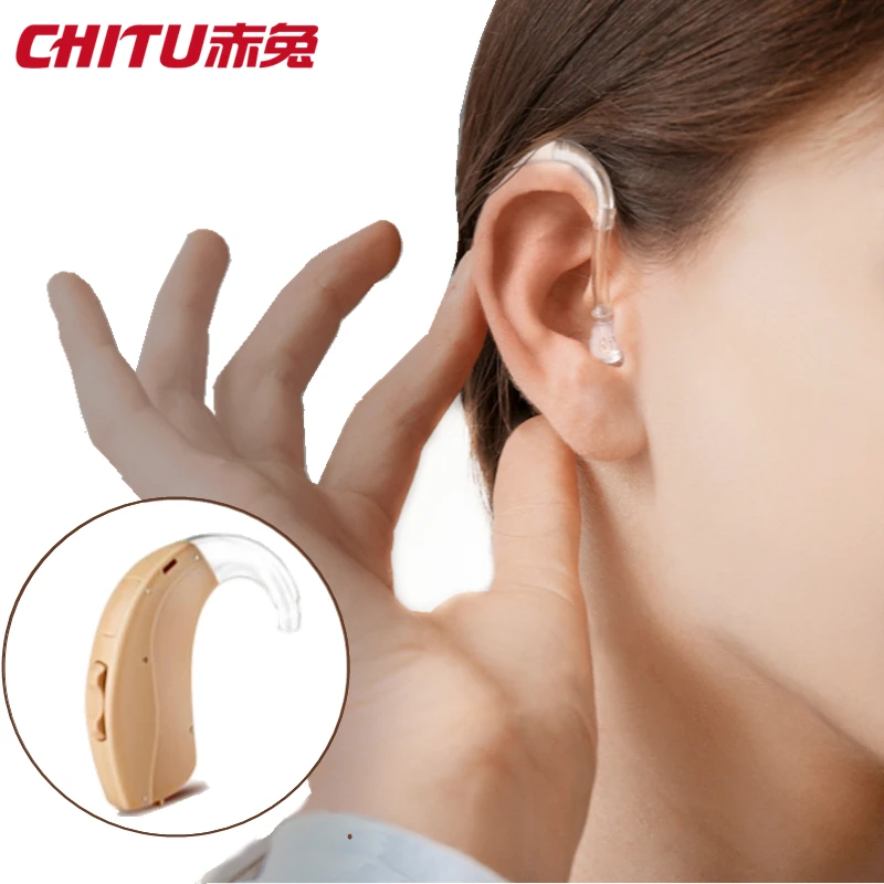 Invisible Hearing Aids BTE 4 Channel Deafness Enhancer Mini Hearing Device Advanced for Elderly Hearing Loss