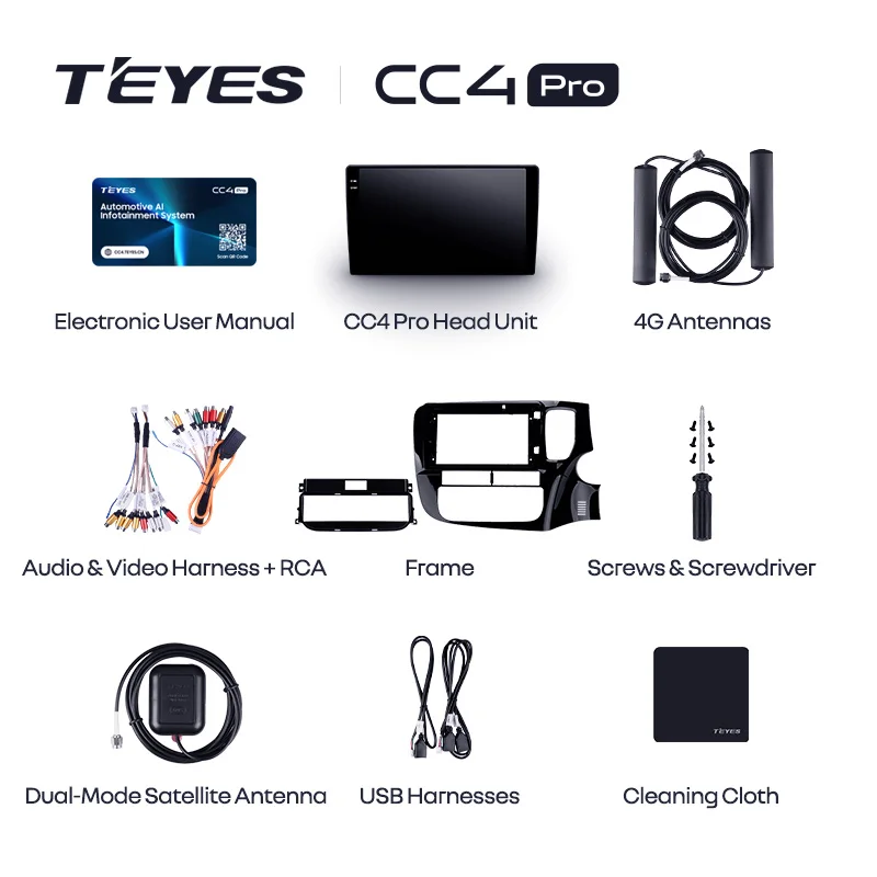 TEYES Тиайс CC4 PRO Штатная магнитола For Мицубиси Аутлендер 3 GF0W GG0W For Mitsubishi Outlander 3 GF0W GG0W 2012 - 2018 RHD автомагнитола 2 DIN DVD GPS CarPlay Auto мультимедиа автомобиля головное Android магнитола (art.: 3920d42abb25a) - 3920d42abb25a