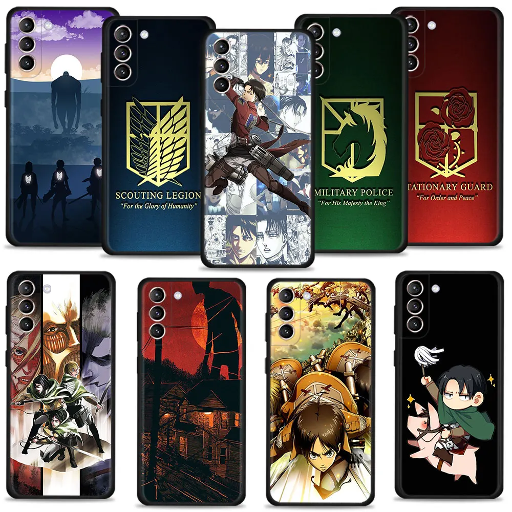 

Case For Samsung Galaxy S8 S20 FE 2022 S21 Plus S10 S7 S9 S22 Ultra 5G S10e Casing Funda Titans attack